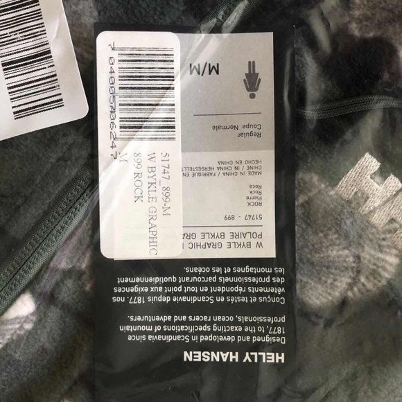 Helly Hansen Bykle Graphic Fleece Jacket XS, S, M - Picture 7 of 11